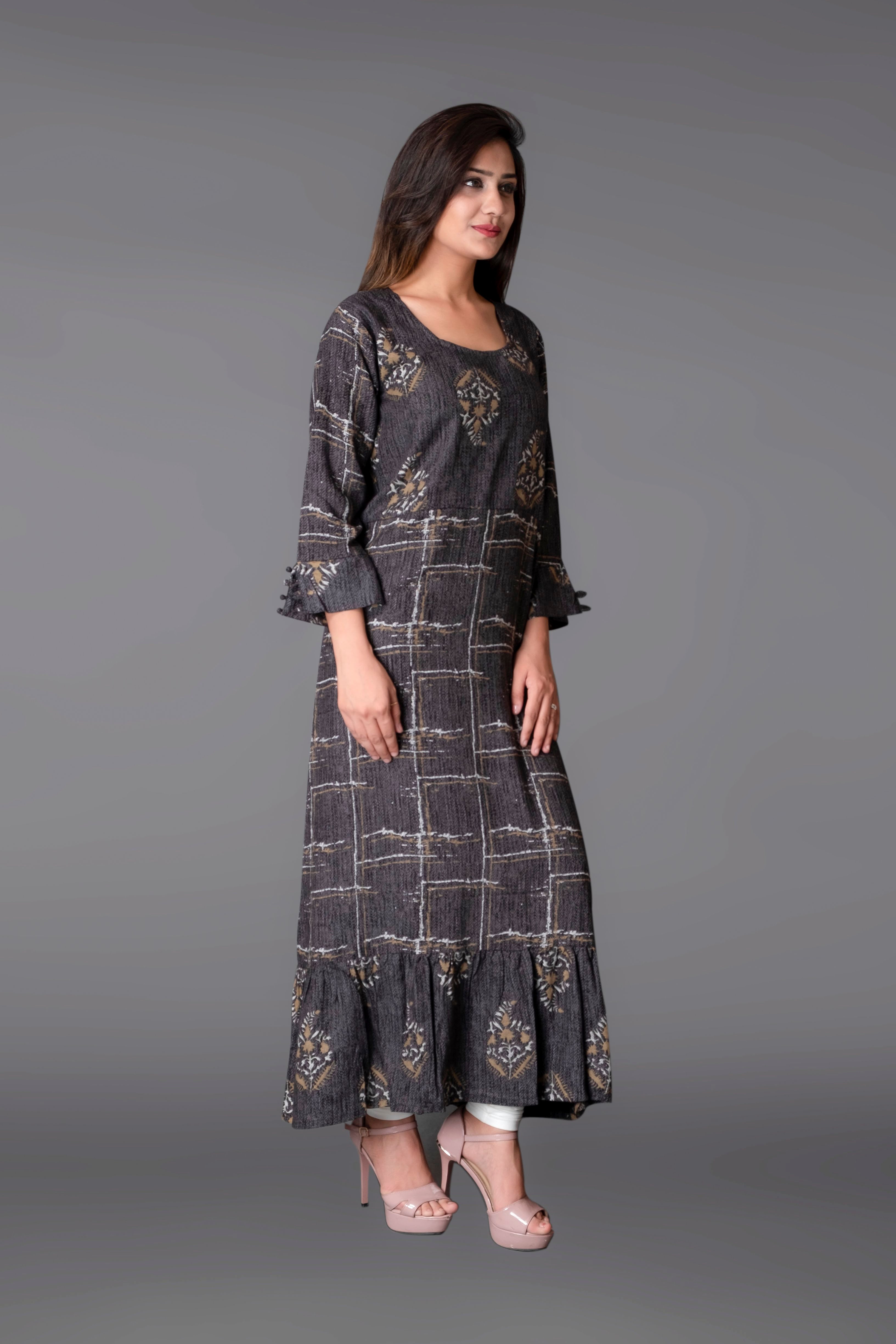 Buy Stylish Ruffled Kurtis Collection At Best Prices Online